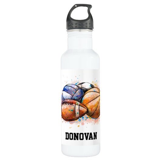 Sport Balls Waterfles (Voorkant)