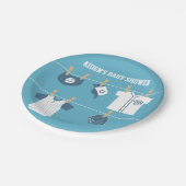 Sport Baseball Baby shower Papieren Bordje (Gekanteld)
