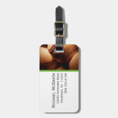 Sport - Baseball-Bagagelabels Bagagelabel (Voorkant verticaal)