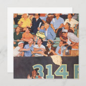  sport Baseball Fans at a Game Invitation Kaart (Voorkant / Achterkant)