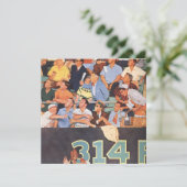  sport Baseball Fans at a Game Invitation Kaart (Staand voorkant)
