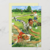  sport Baseball, kinderploegen spelen (Voorkant / Achterkant)