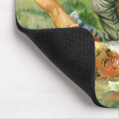  sport Baseball, kinderploegen spelen Muismat (Hoek)