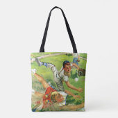  sport Baseball, kinderploegen spelen Tote Bag (Achterkant)