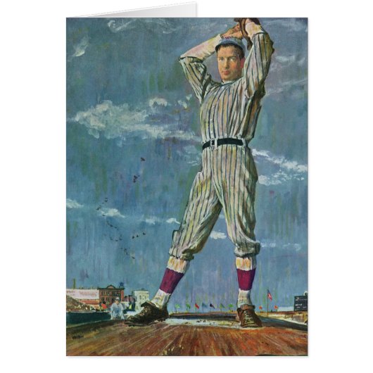  sport Baseball, Pitcher in honkbalspel (Voorkant)