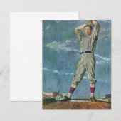  sport Baseball, Pitcher in honkbalspel (Voorkant / Achterkant)