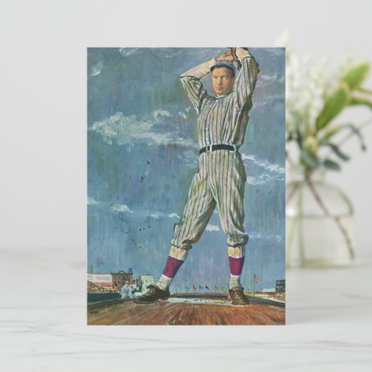  sport Baseball, Pitcher in honkbalspel (Staand voorkant)