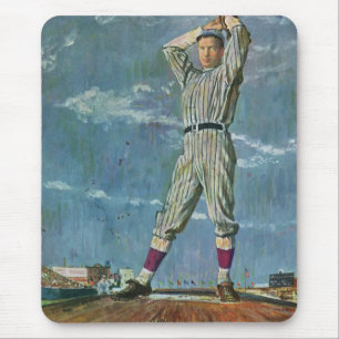 sport Baseball, Pitcher in honkbalspel Muismat
