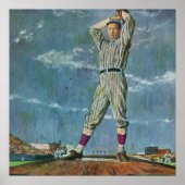  sport Baseball, Pitcher in honkbalspel Poster (Voorkant)