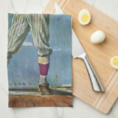  sport Baseball, Pitcher in honkbalspel Theedoek (Quarter Fold)