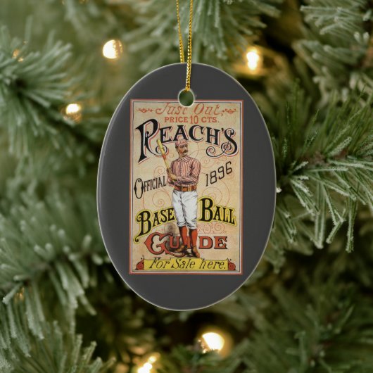  sport Baseball, Reach's Guide Hoesje Art C Keramisch Ornament (Boom)