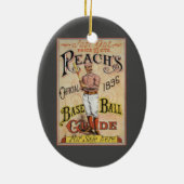 sport Baseball, Reach's Guide Hoesje Art C Keramisch Ornament (Achterkant)