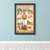  sport Baseball, Reach's Guide Hoesje Art Canvas Afdruk (Insitu (Houten vloer))