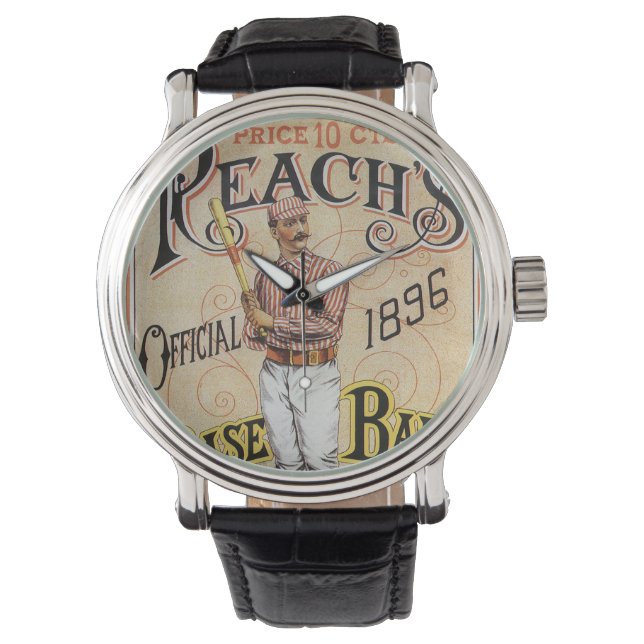  sport Baseball, Reach's Guide Hoesje Art Horloge (Voorkant)