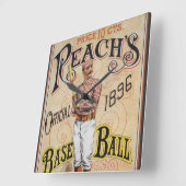  sport Baseball, Reach's Guide Hoesje Art Vierkante Klok (Hoek)