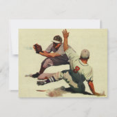  sport Baseball, speler die in huis glijdt (Voorkant)