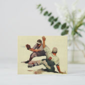  sport Baseball, speler die in huis glijdt (Staand voorkant)