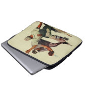  sport Baseball, speler die in huis glijdt Laptop Sleeve (Voorkant onderkant)