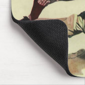 sport Baseball, speler die in huis glijdt Muismat (Hoek)