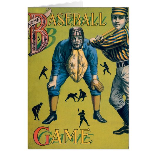  sport Baseball-spelers op het Homespel (Voorkant)