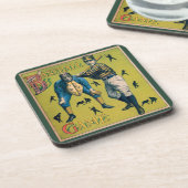 sport Baseball-spelers op het Homespel Bier Onderzetter (Linkerzijde)