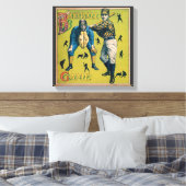 sport Baseball-spelers op het Homespel Canvas Afdruk (Insitu (Slaapkamer))