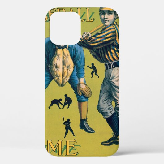  sport Baseball-spelers op het Homespel Case-Mate iPhone Case (Achterkant)