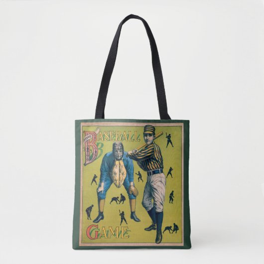  sport Baseball-spelers op het Homespel Tote Bag (Voorkant)