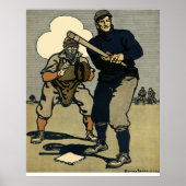  sport Baseball-spelers, stijlvolle kunst Poster (Voorkant)