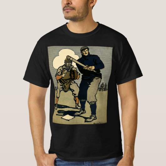 sport Baseball-spelers, stijlvolle kunst T-shirt (Voorkant)