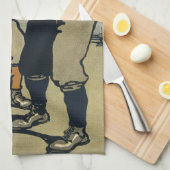  sport Baseball-spelers, stijlvolle kunst Theedoek (Quarter Fold)