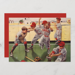  sport Baseball Team, jongens Roughhousing