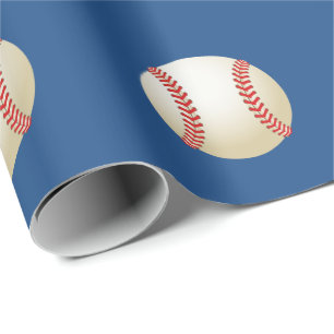 Sport Baseball Theme Navy Blue Cadeaupapier