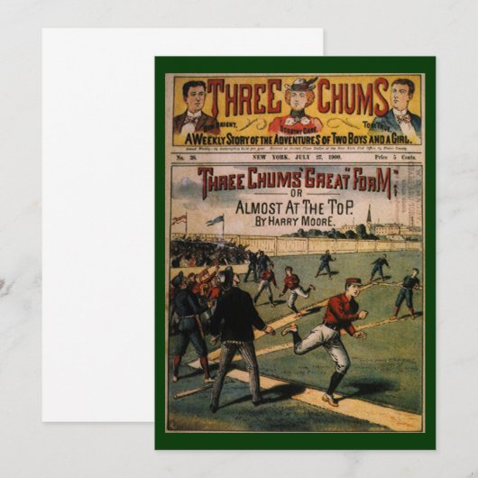  sport Baseball Three Chums Magazine Hoesje (Voorkant / Achterkant)