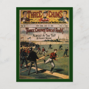  sport Baseball Three Chums Magazine Hoesje Briefkaart