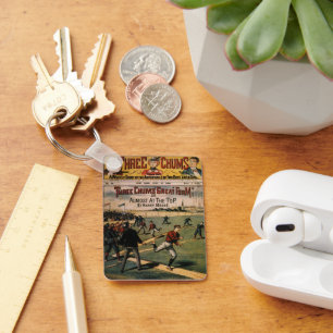  sport Baseball Three Chums Magazine Hoesje Sleutelhanger