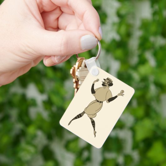 sport Baseball, Victoriaans honkbalspeler Sleutelhanger (Hand)