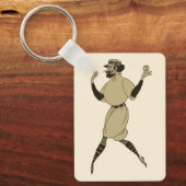 sport Baseball, Victoriaans honkbalspeler Sleutelhanger (Voorkant)