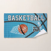 Sport 🏀 Basketbal - Blauw / Aanpassen Bad Handdoek (Handdoek)