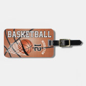 Sport Basketbal 🏀 | DIY Tekst Bagagelabel (Voorkant horizontaal)