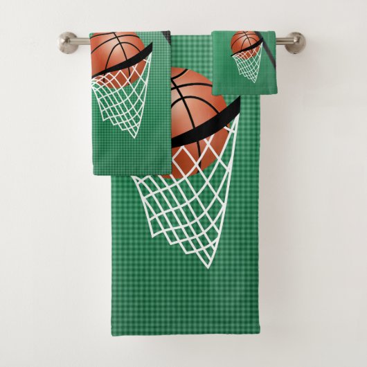 Sport 🏀 Basketbal - Groen / Aanpassen Bad Handdoek (Insitu)