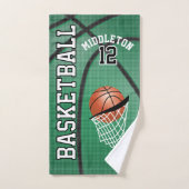 Sport 🏀 Basketbal - Groen / Aanpassen Bad Handdoek (Handdoek)
