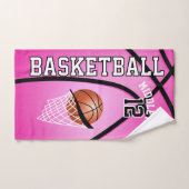 Sport 🏀 Basketbal - Roze / Aanpassen Bad Handdoek (Handdoek)