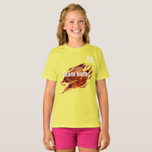 Sport basketbal Team Velddag Cheer Squad School T-shirt