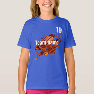 Sport basketbal Team Velddag Cheer Squad School T-shirt