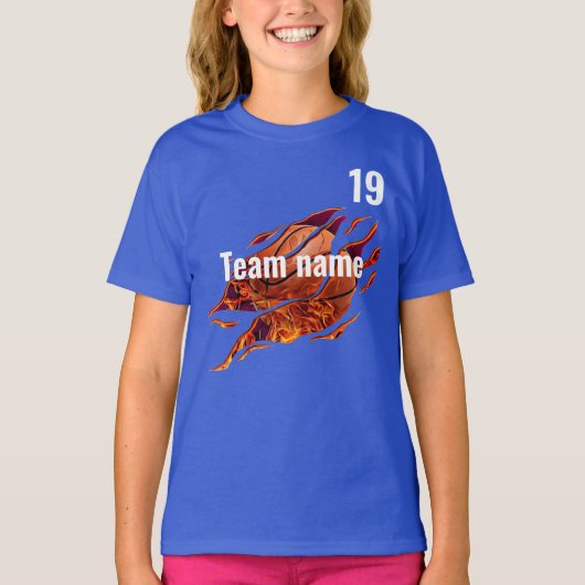 Sport basketbal Team Velddag Cheer Squad School T-shirt (Voorkant)