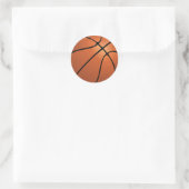 Sport Basketball Birthday Party Ronde Sticker (Tas)
