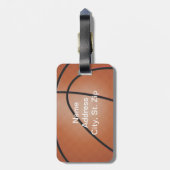 Sport Basketball 🏀 | DIY-tekst Bagagelabel (Achterkant verticaal)