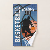 Sport 🏀 Basketball Player - Blauw Handdoek (Handdoek)