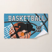 Sport 🏀 Basketball Player op Baby Blue Handdoek (Handdoek)